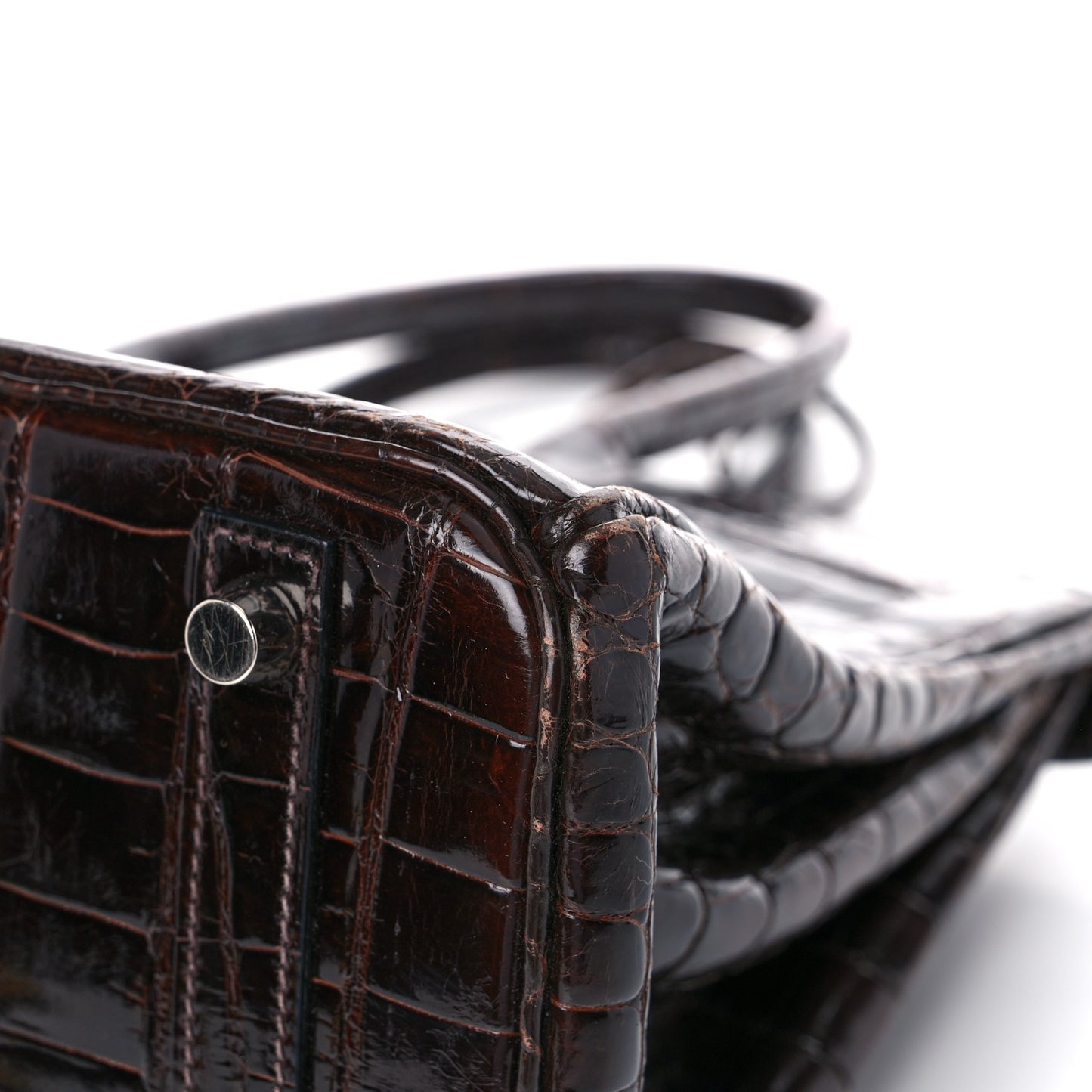 Shiny Niloticus Crocodile Birkin 30 Havane