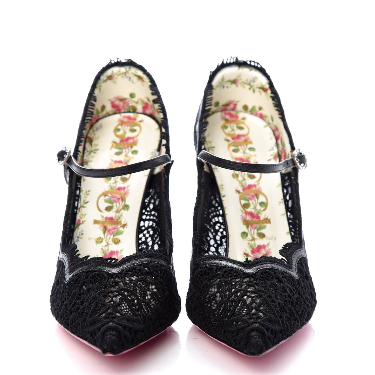 Lace Pizzo Venice Pumps 40.5 Black