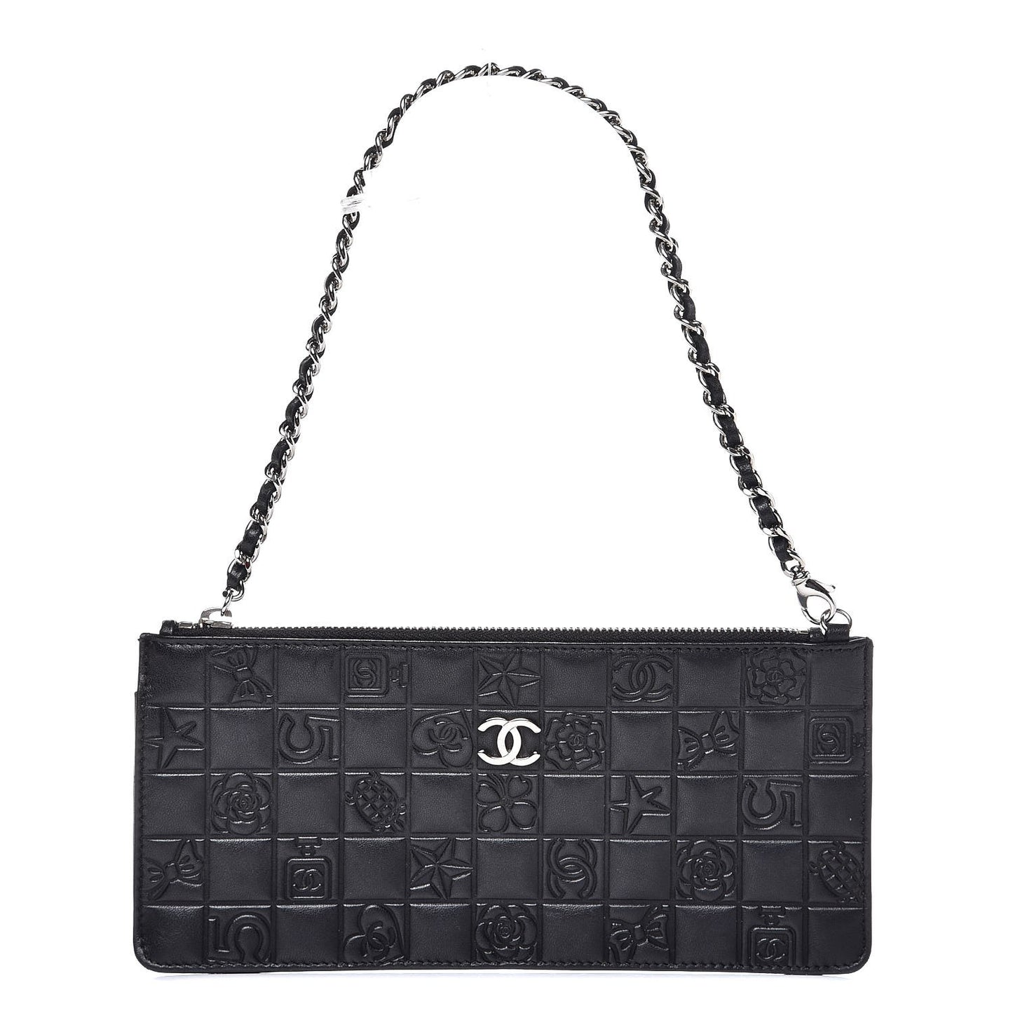 Lambskin Precious Symbols Pochette Black