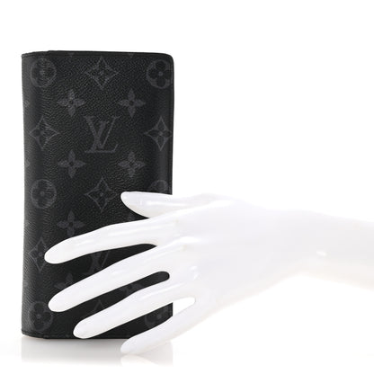 Louis Vuitton Monogram Eclipse Brazza Wallet 2 of 7