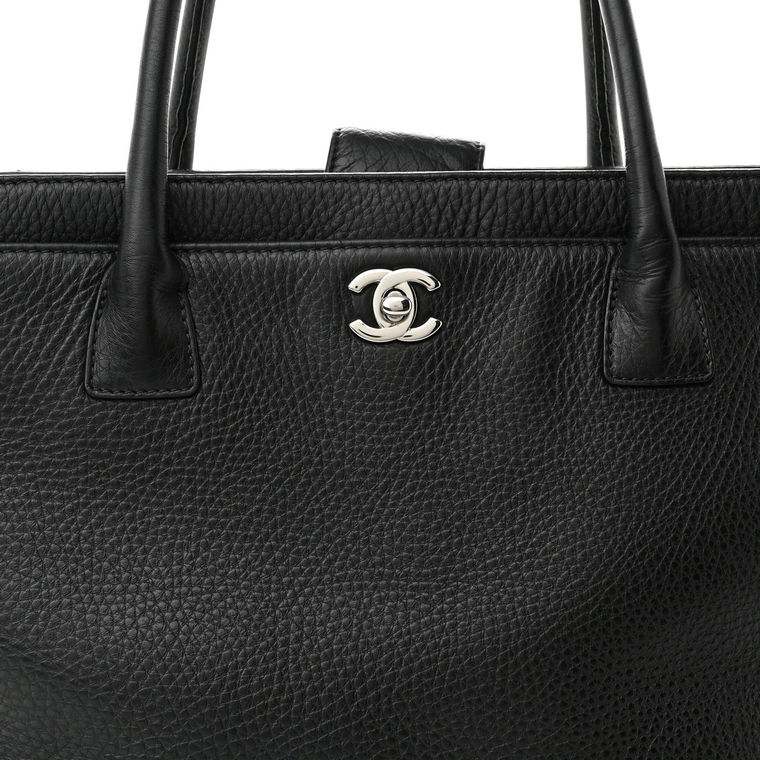 Chanel Deerskin Cerf Executive Shopper Tote Black 7 of 14