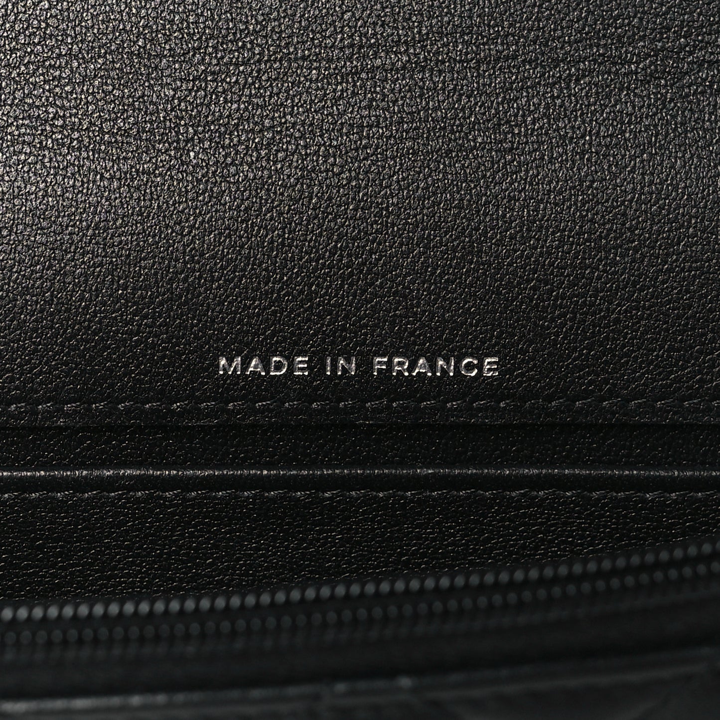 Lambskin Quilted Flap Phone Holder With Chain So Black