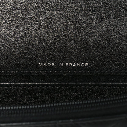 Chanel Lambskin Quilted Flap Phone Holder With Chain So Black 7 of 11