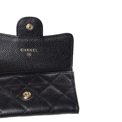 Chanel Caviar Quilted Flap Card Holder Black 6 of 9