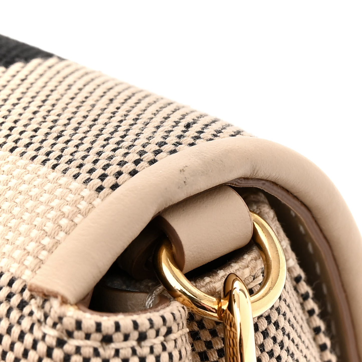 Canvas Check Hackberry Crossbody Bag Soft Fawn