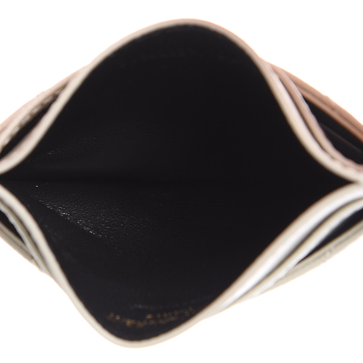 Saint Laurent Grain De Poudre Matelasse Chevron Card Case Crema Soft 5 of 7