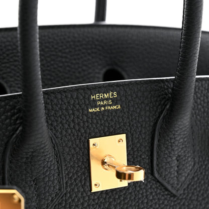 Hermes Togo Birkin 25 Black 6 of 11