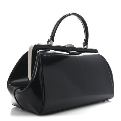 Prada Spazzolato Frame Bag Black 3 of 10