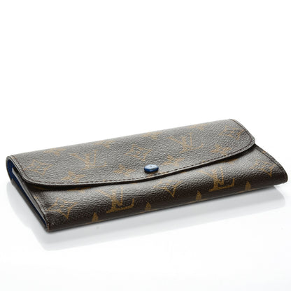 Louis Vuitton Monogram Emilie Wallet Blue 4 of 7