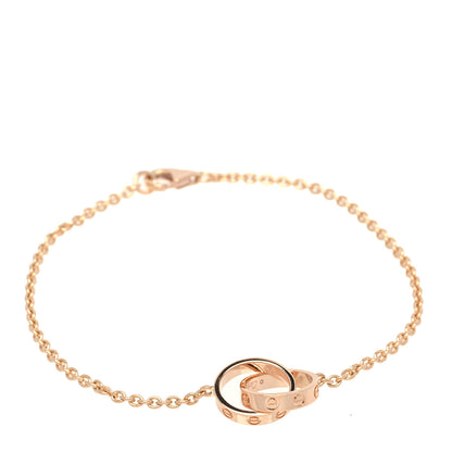 Cartier 18K Pink Gold Interlocking LOVE Bracelet 1 of 5