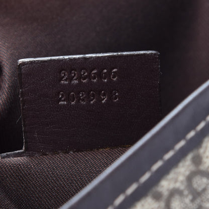 Gucci GG Plus Monogram Small Flap Messenger Bag Beige Dark Brown 7 of 7