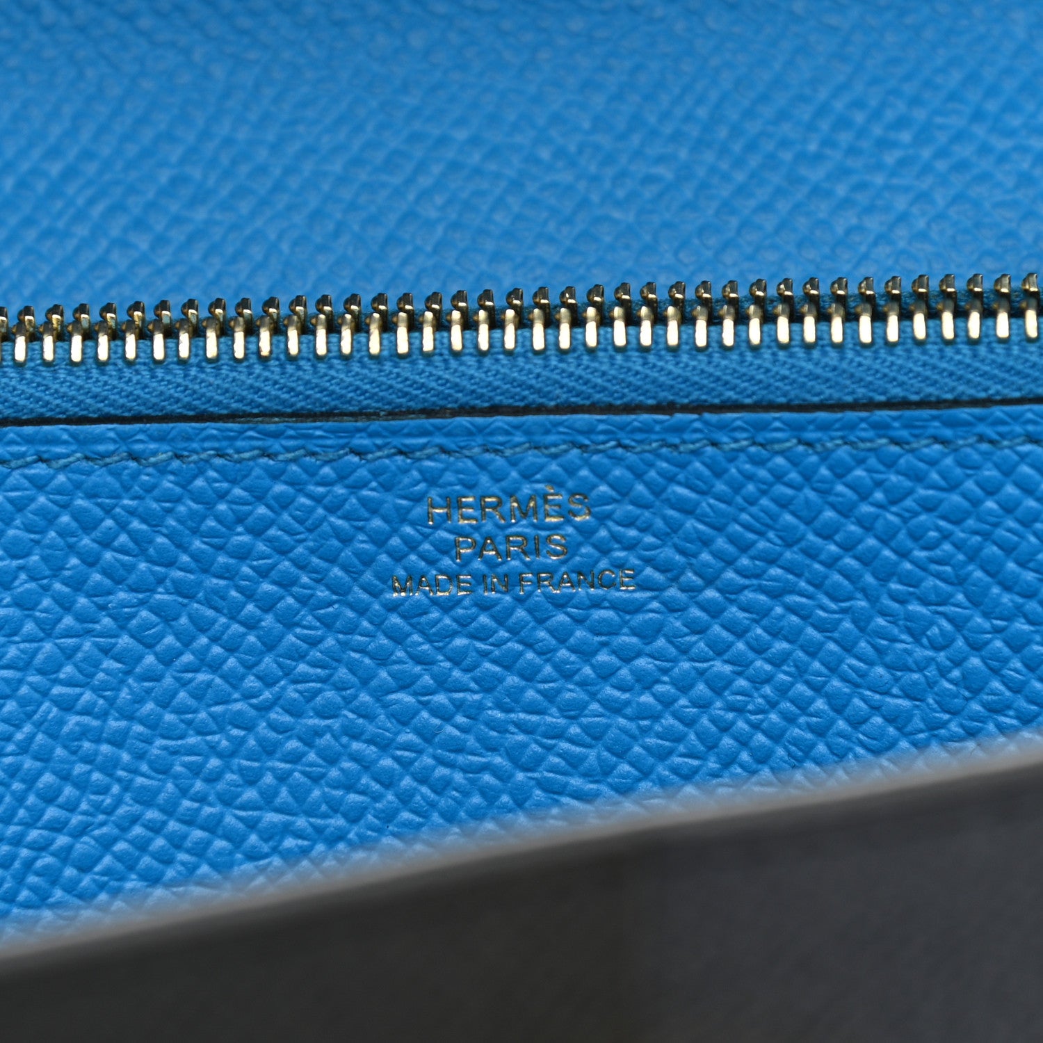 Hermes Epsom Casaque Kelly Wallet To Go Black Bleu Indigo Bleu Frida 6 of 11