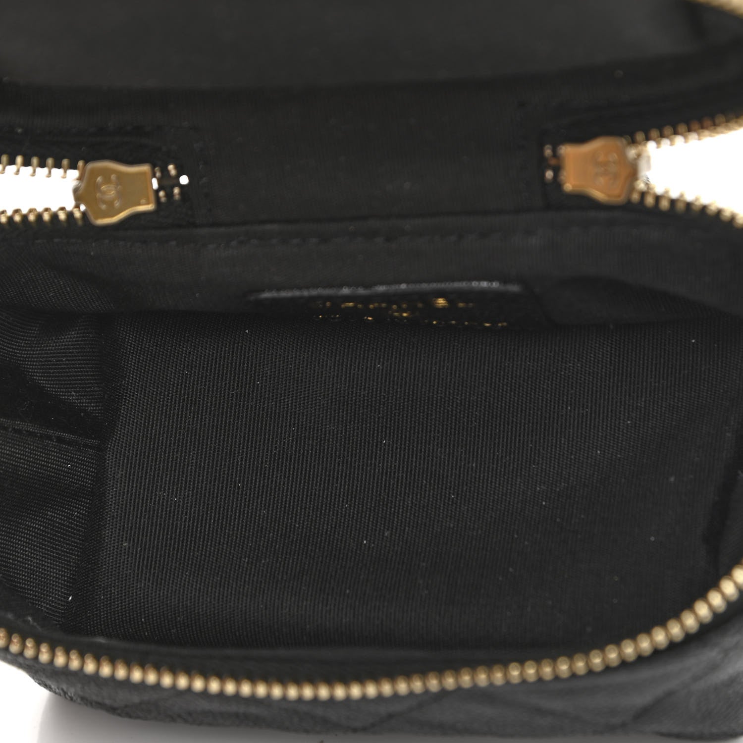 Chanel Caviar Quilted Mini Top Handle Vanity With Chain Black 4 of 9