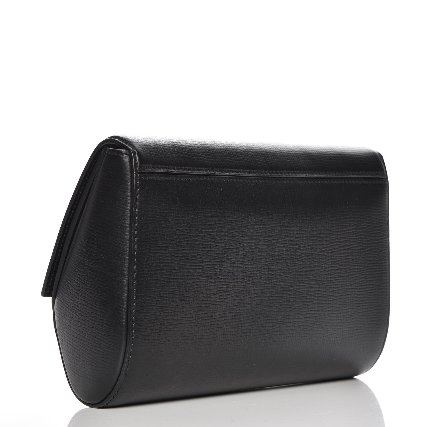 Givenchy Textured Calfskin Pandora Box Clutch Black 3 of 6