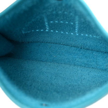 Hermes Taurillon Clemence Amazone Evelyne TPM Turquoise Colvert 5 of 11