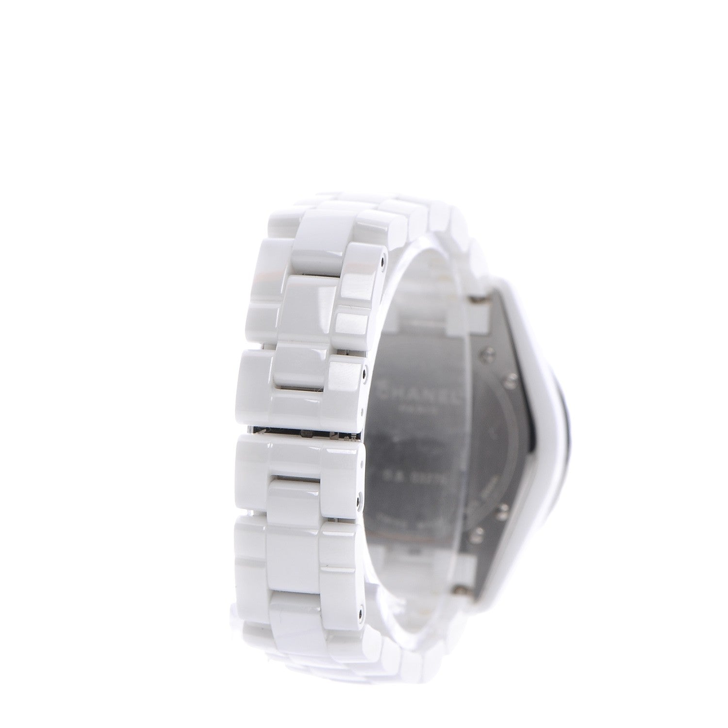 Chanel Stainless Steel Ceramic 33mm J12 Quartz Watch White 3 of 7
