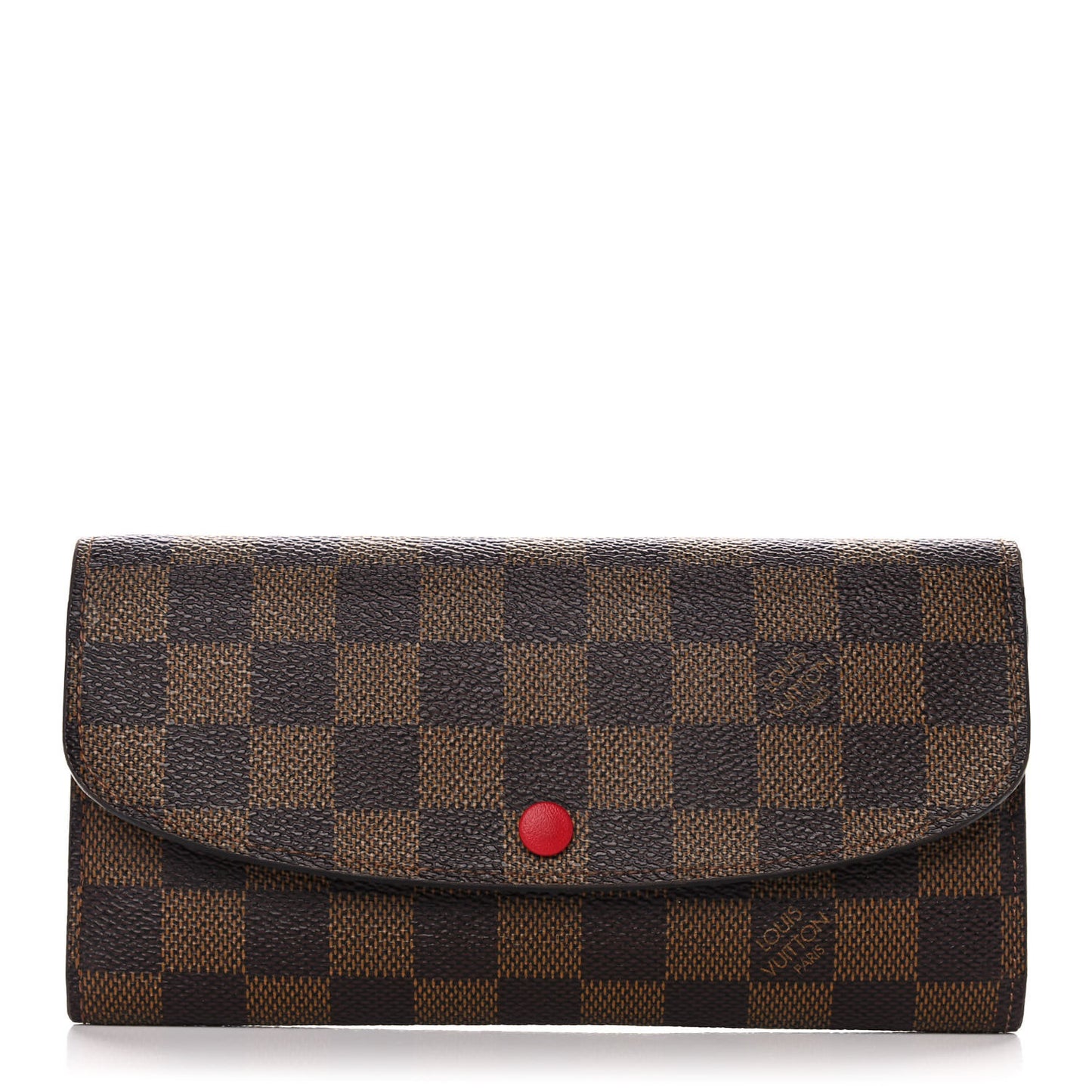 Damier Ebene Emilie Wallet Red