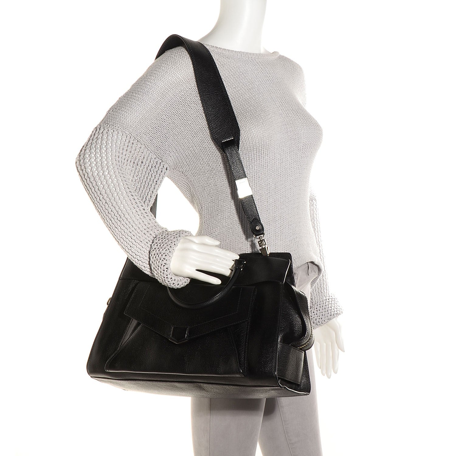 Proenza Schouler Leather PS13 Large Satchel Black 5 of 12