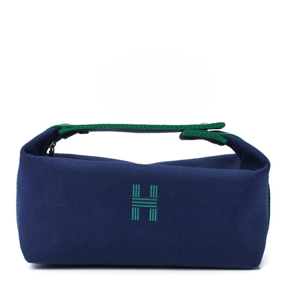 Hermes Canvas Small Bride-A-Brac Pouch Marine 1 of 11