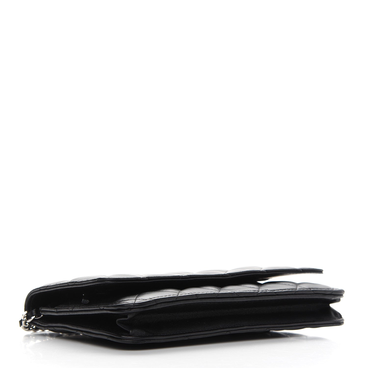 Chanel Lambskin Quilted Wallet On Chain WOC Black 4 of 11