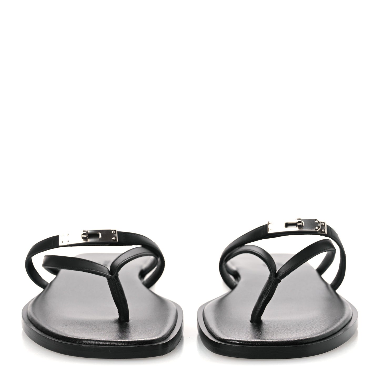 Calfskin Miss Sandals 37.5 Black