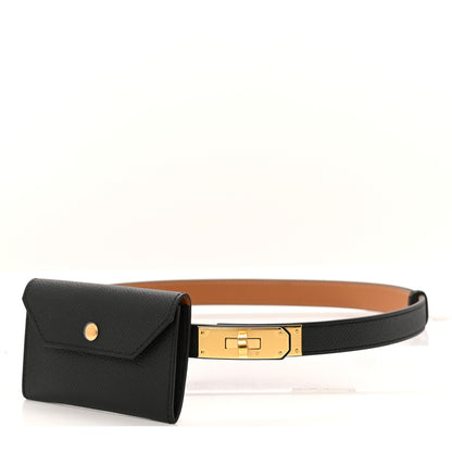 Hermes Epsom Kelly Pocket Belt Black 1 of 14