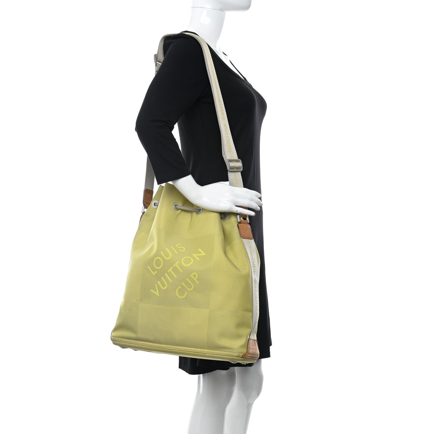 Damier Geant Americas Cup Volunteer Bag Yellow