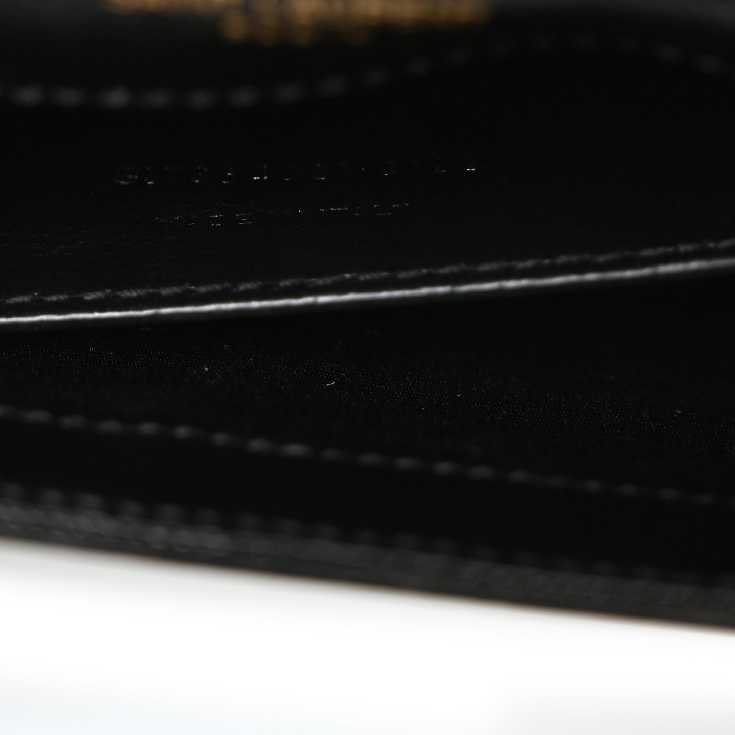 Grain De Poudre Medium Classic Monogram Kate Satchel Black