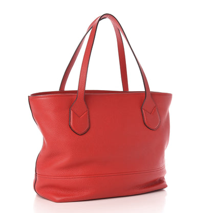 Marc Jacobs Pebbled Calfskin Shopping Tote Red 3 of 10