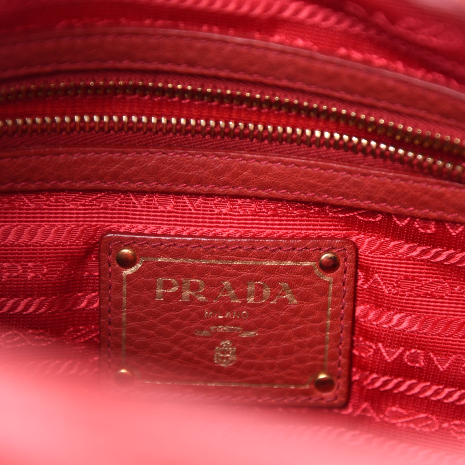 Prada Vitello Daino Hobo Rosso 12 of 15