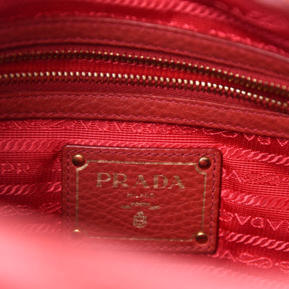 Prada Vitello Daino Hobo Rosso 12 of 15