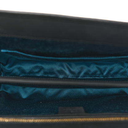 Gucci Suede Patent Web Dragon Embroidered Medium Ophidia Chain Shoulder Bag Blue Multicolor Black 9 of 21