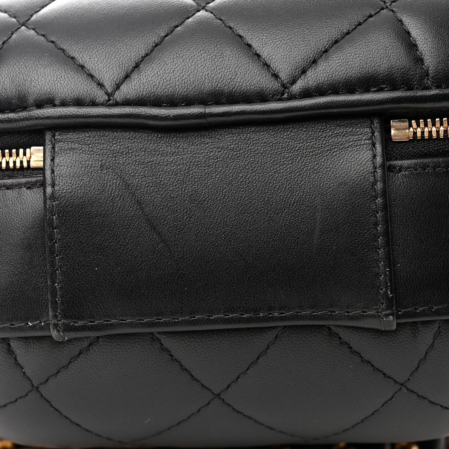 Chanel Lambskin Quilted Small CC Bubble Vanity Case Black 11 of 11