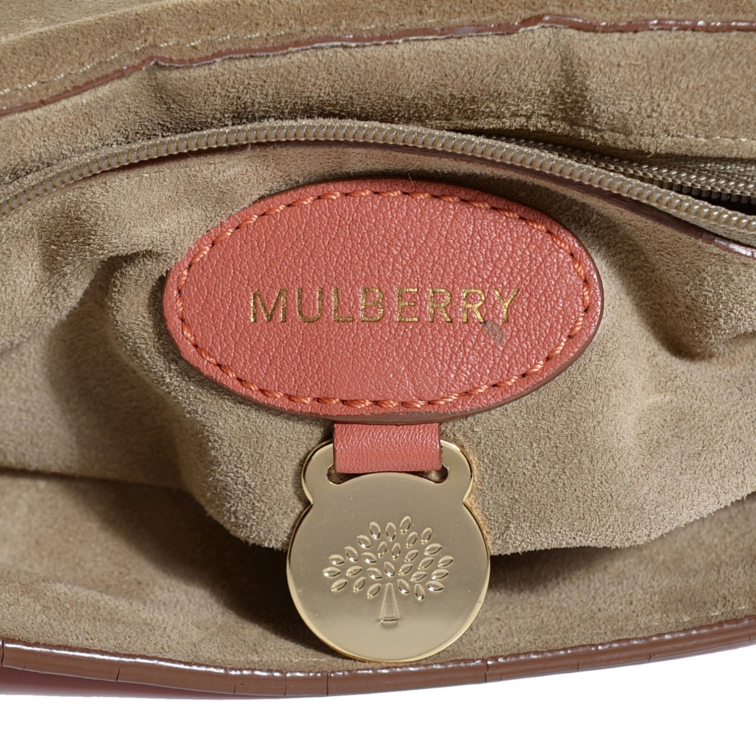 Mulberry Smooth Matte Leather Lily Flap Burnt Peach 9 of 11