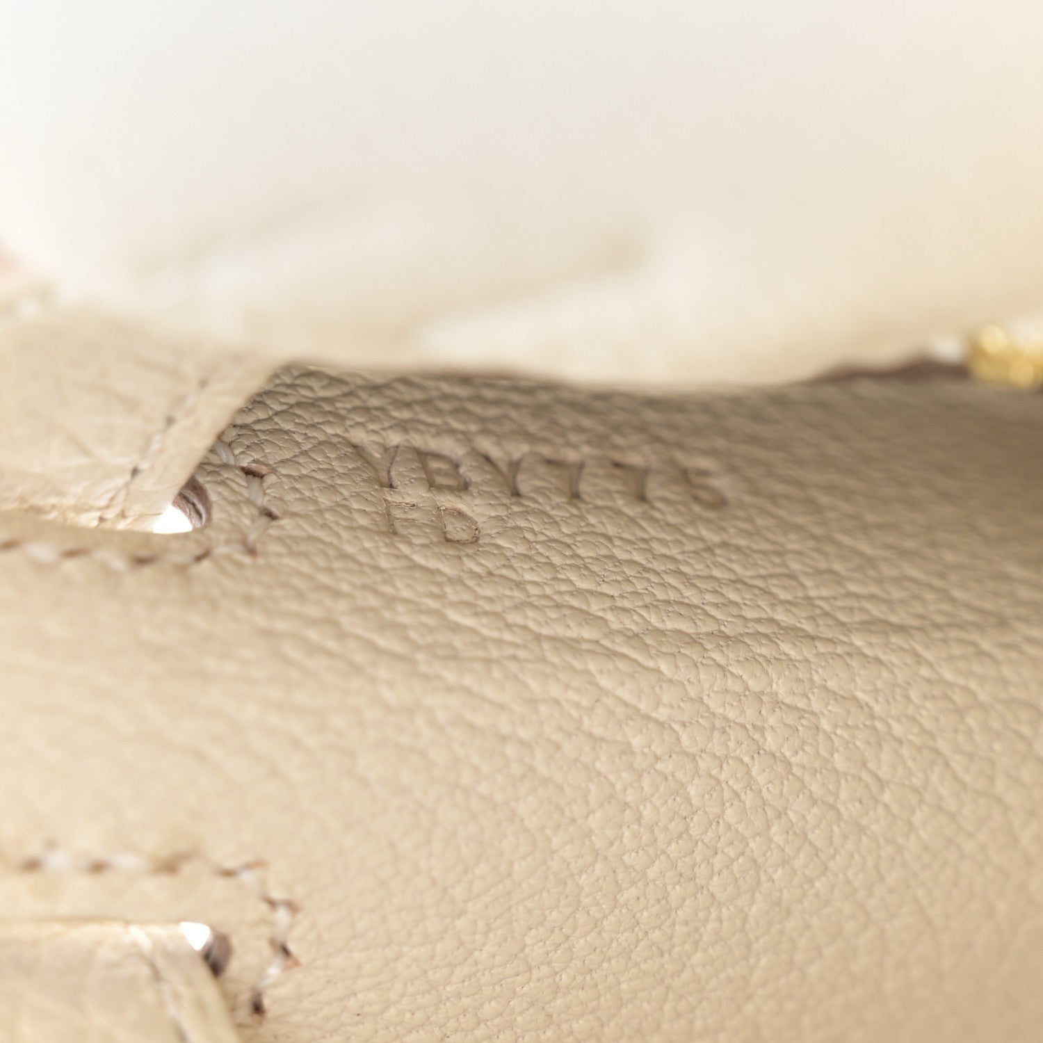 Hermes Togo Kelly Retourne 25 Craie 7 of 12