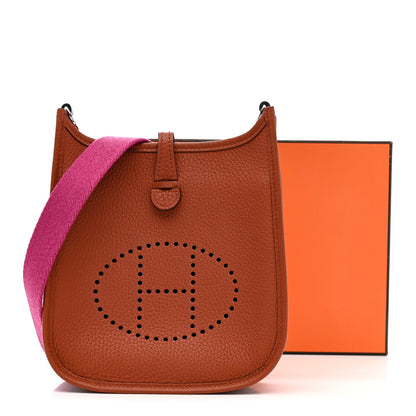 Hermes Taurillon Clemence Amazone Evelyne TPM Cuivre Rose Poupre 11 of 11