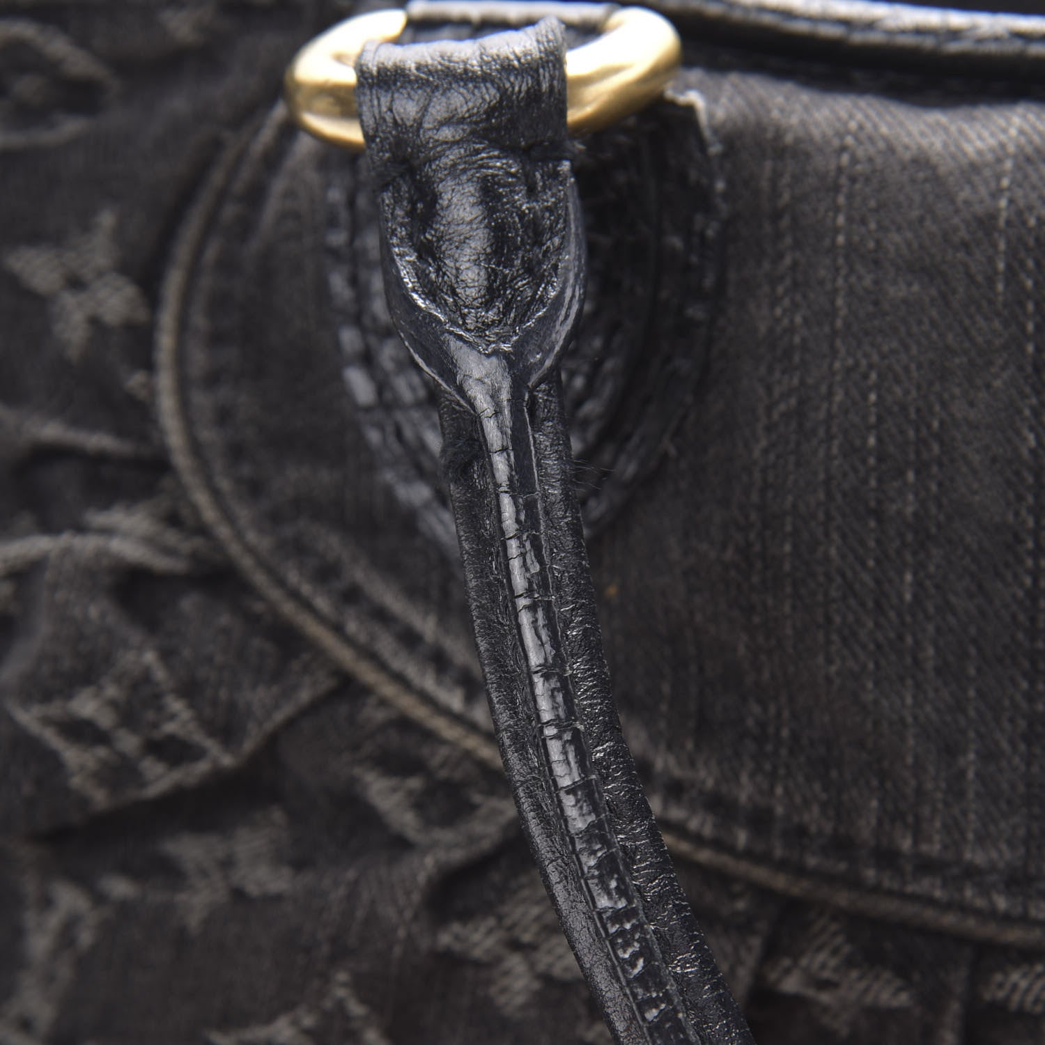 Louis Vuitton Denim Neo Cabby MM Black 12 of 13