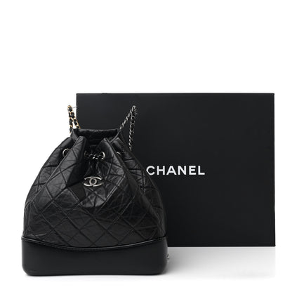 Chanel Aged Calfskin Quilted Small Gabrielle Backpack Black 12 of 12