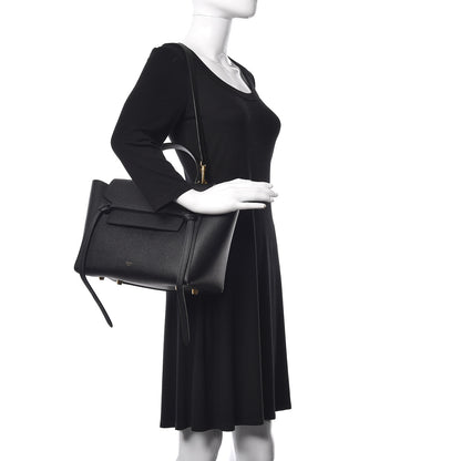 Celine Grained Calfskin Micro Belt Bag Black 2 of 10