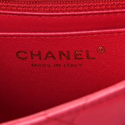 Chanel Lambskin Quilted Mini Square Flap Pink 7 of 8