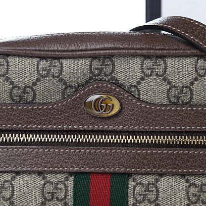 Gucci GG Supreme Monogram Web Mini Ophidia Shoulder Bag Brown 10 of 11