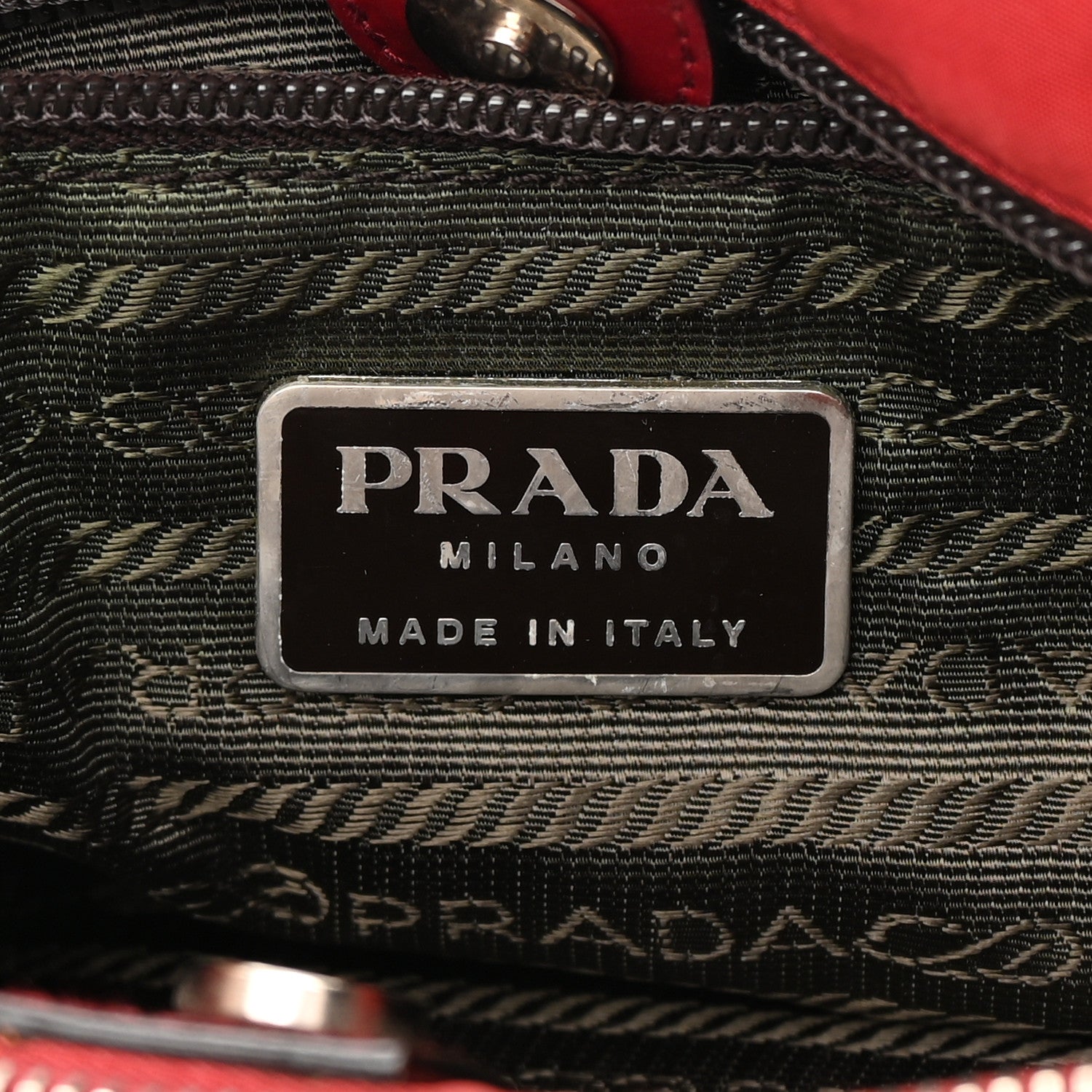 Prada Tessuto Nylon Tote Red 7 of 19