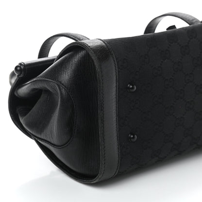 Gucci Monogram Bamboo Bullet Bag Black 7 of 9