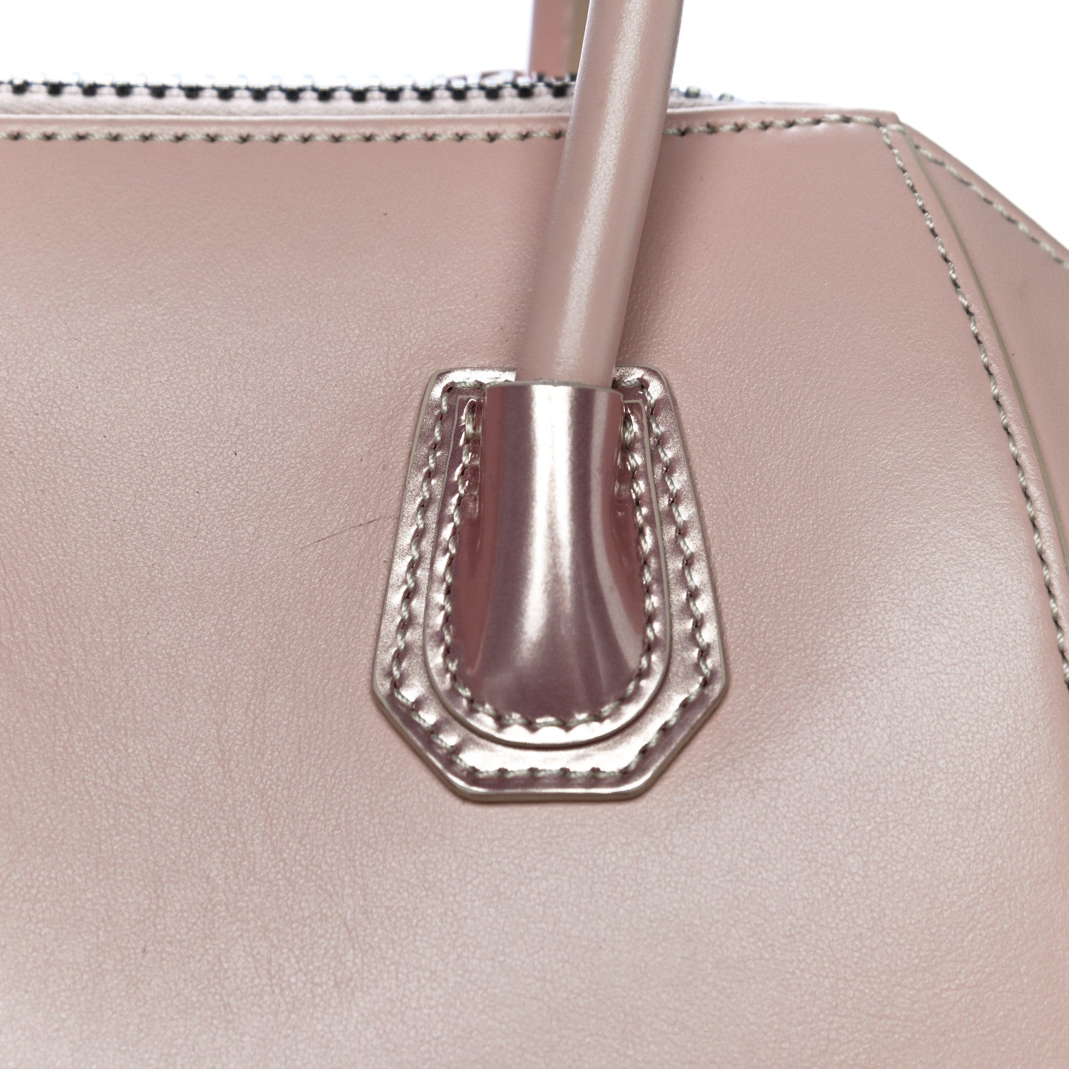 Givenchy Metallic Calfskin Mini Antigona Light Pink 17 of 19