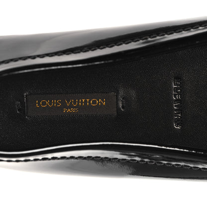 Louis Vuitton Patent Calfskin Oxford Loafers 40 Black 8 of 9
