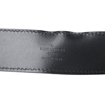 Louis Vuitton Suede Calfskin Mini Damier 40mm LV Initiales Belt 110 44 Carbone 4 of 8