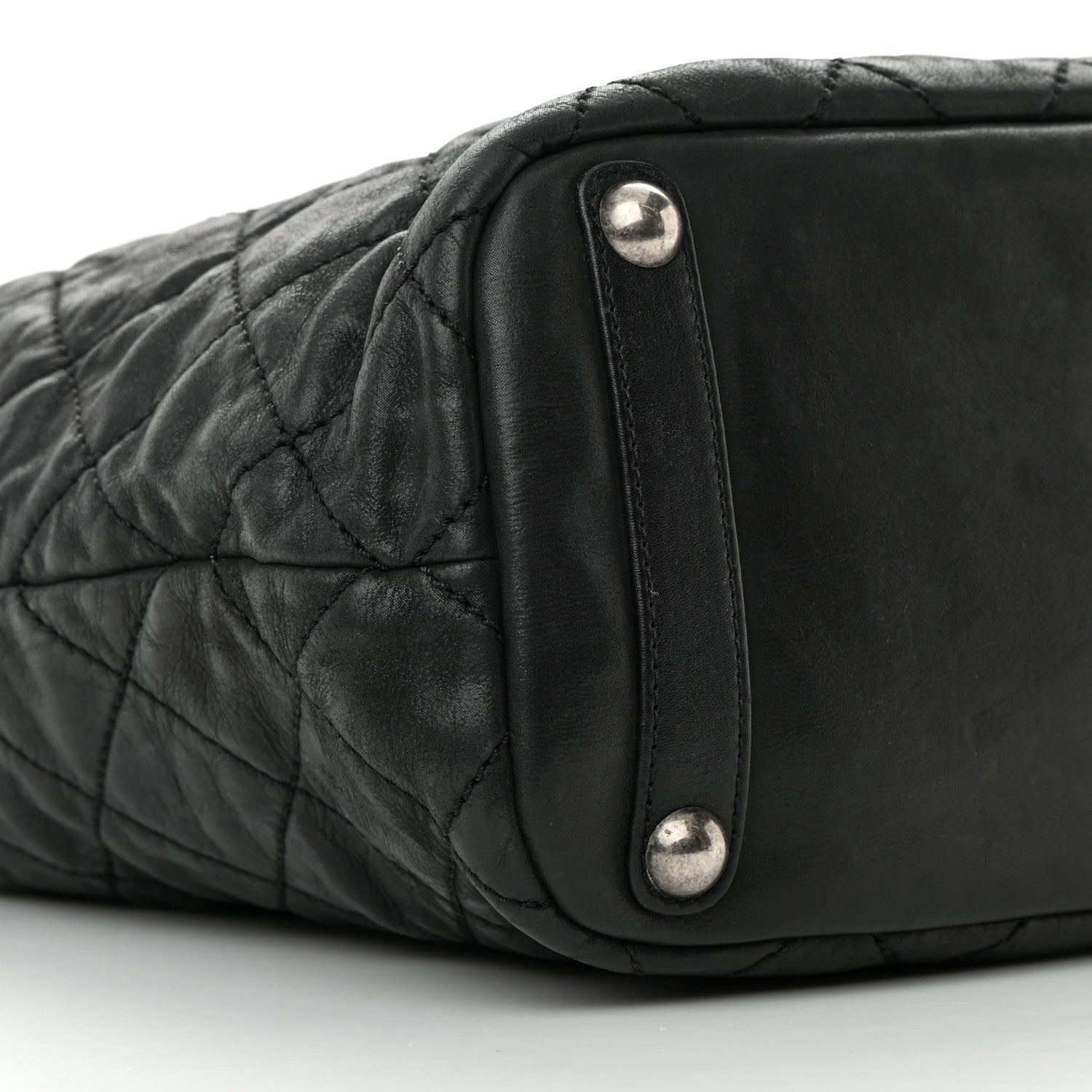 Chanel Iridescent Calfskin Quilted In The Mix Shopping Tote Black 9 of 23