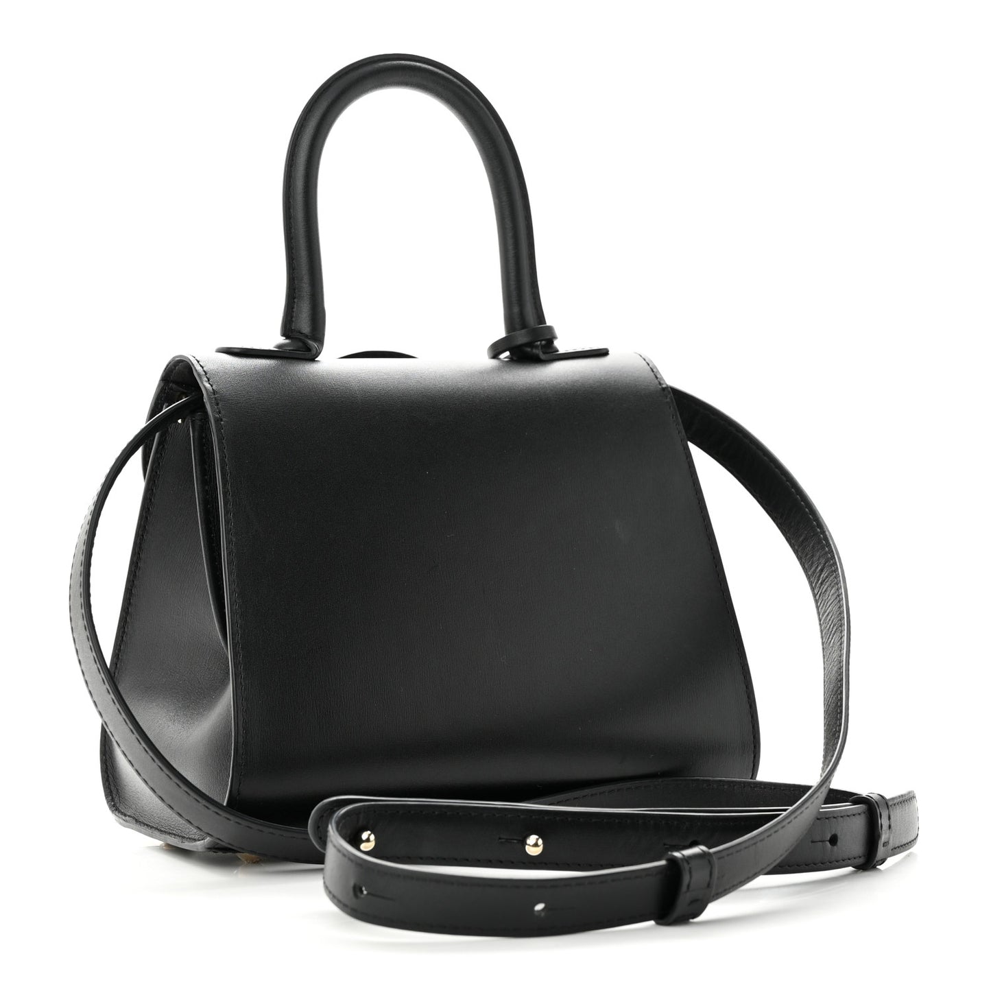 Box Calfskin Mini Brillant Satchel Black