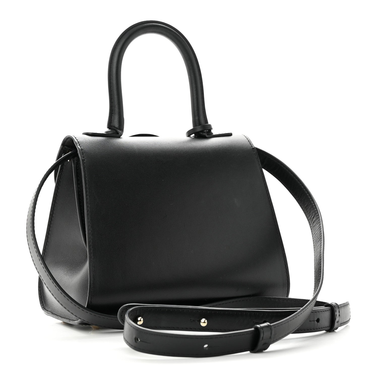 Delvaux Box Calfskin Mini Brillant Satchel Black 3 of 12