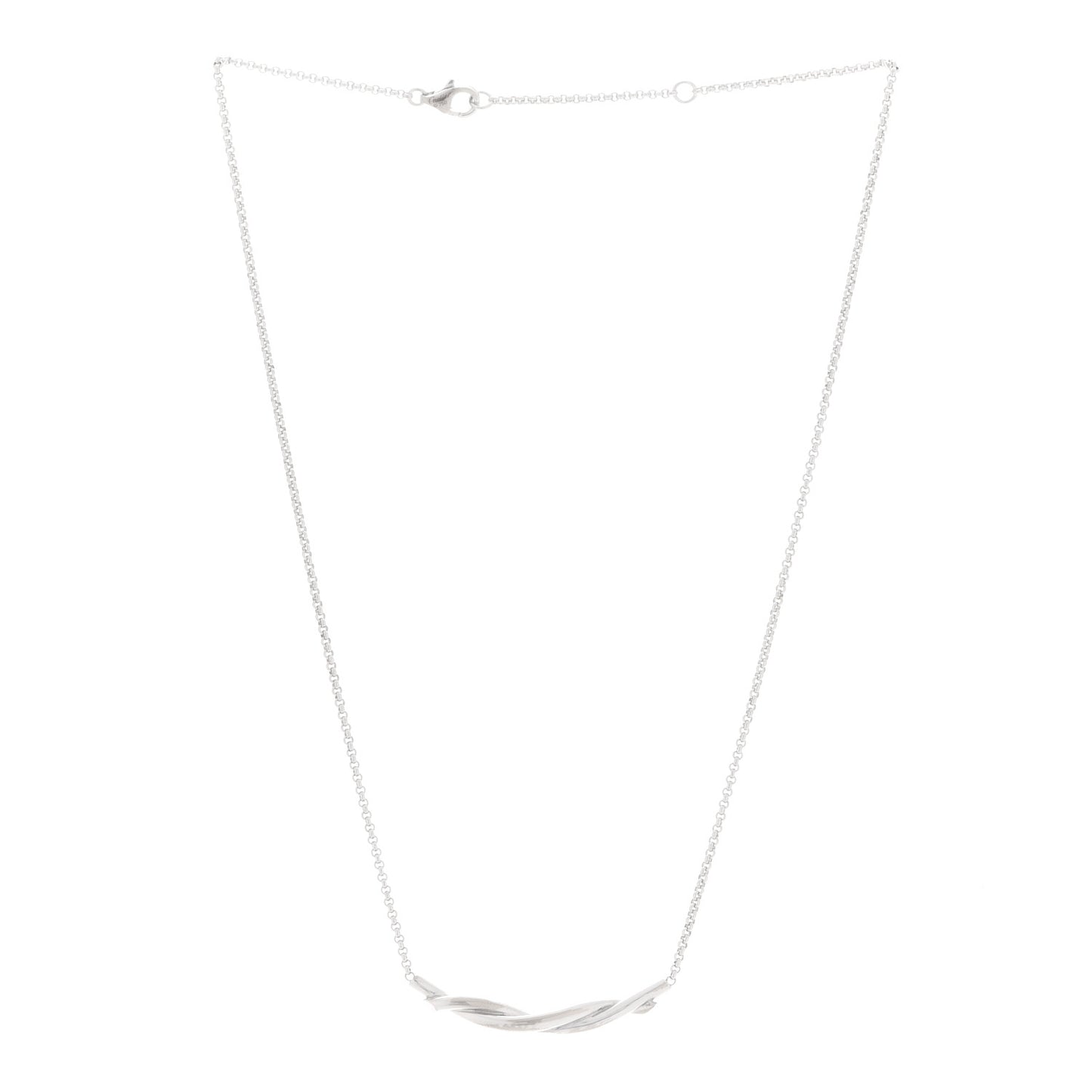 18K White Gold Entrelacés Necklace